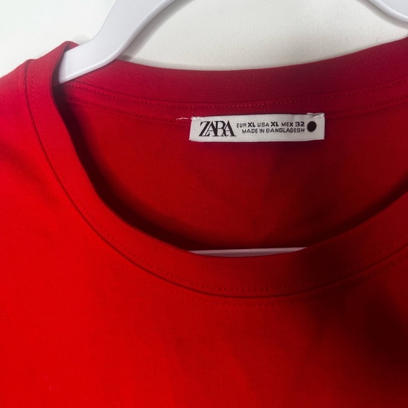 Zara Bold Red Short Sleeve Tee - Picture 4 of 4